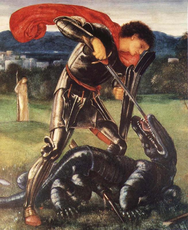 Sir Edward Coley Burne-Jones Saint George and the Dragon